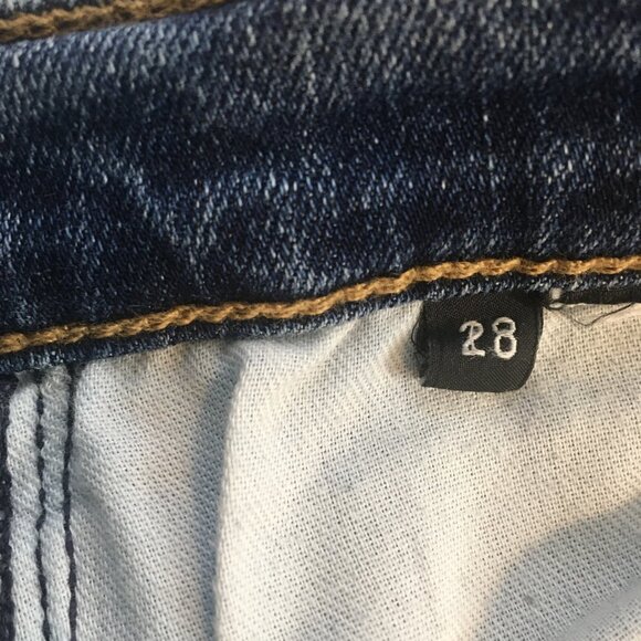 Hudson Jeans Womens 28 Blue Straight Leg Distressed Stretch Denim Stretch - Picture 11 of 12